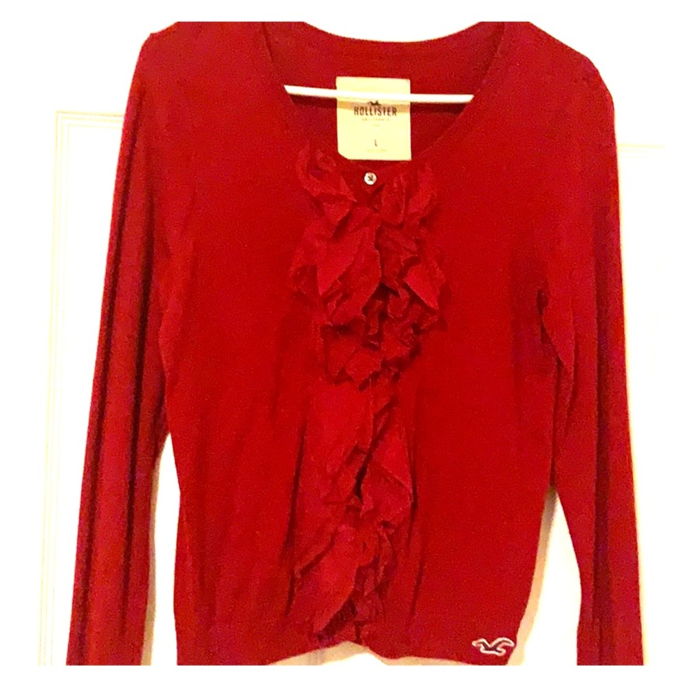 Red Sweater from Hollister !!